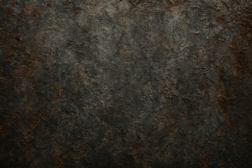 Poster - Dark grunge rusty scratched metal background texture showing heavy corrosion, creating an abstract industrial aesthetic full of scratches and rust stains