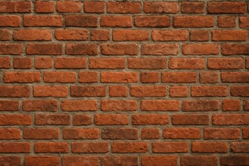 Poster - Red brick wall providing a stunning and rustic backdrop, enhancing projects with a vintage charm and character. Perfect for creating an inviting, warm atmosphere