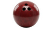 © Rebecca - Isolated Burgundy Bowling Ball with Finger Holes