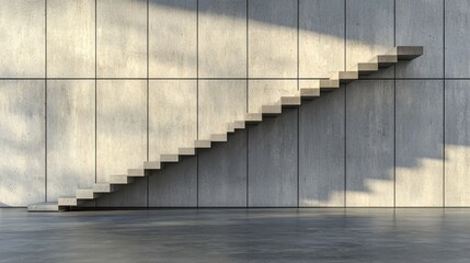 Poster - A well-constructed staircase in a building symbolizing the progressive steps towards establishing trust