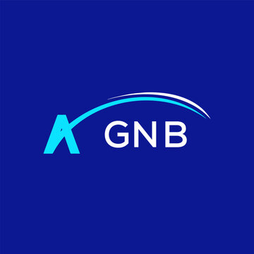 GNB creative minimalist letter logo.