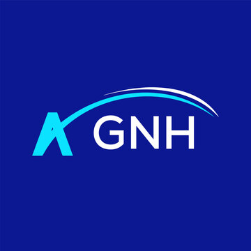 GNH creative minimalist letter logo.