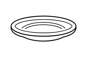 Poster - Shallow Pan, Gold Prospecting, Mining, Bowl, Dish, Container, Round, Simple, Black, White