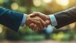 © Bruce - Confident Businessmen Shaking Hands in a Professional Office Setting, Symbolizing Successful Partnership, Negotiation, and Corporate Agreement in a Formal Business Environment.