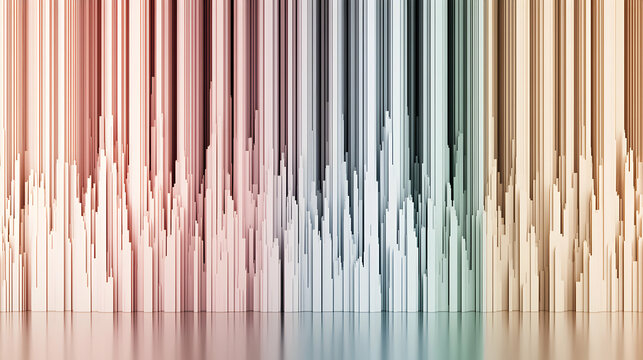 Abstract Colorful Vertical Lines Pattern Background
