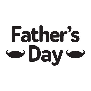 Happy Father's Day typography calligraphy vector design.