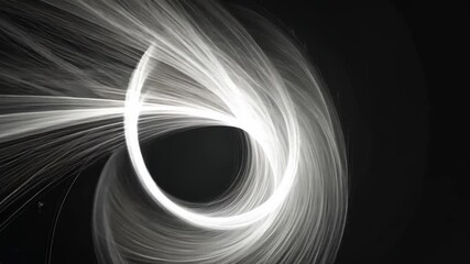 Poster - Ethereal Swirls of Light Against a Dark Background Creating a Mystical and Dreamlike Atmosphere for Abstract Art and Design Projects
