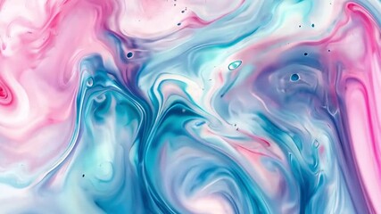 Poster - vibrant abstract swirls of pink and blue colors with fluid motion and dynamic tones for artistic bac