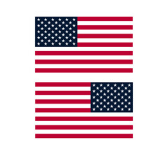 USA Flag Vector, American Flag Clip Art, USA Flag Full Color