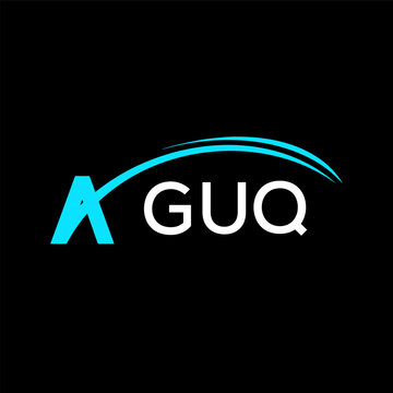 GUQ creative minimalist letter logo.	