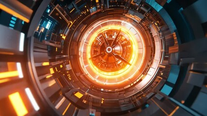Poster - Futuristic Digital Interface with Glowing Elements and Abstract Design Representing Technology and Innovation in Modern Aesthetics
