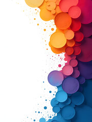 Aufkleber - A Vibrant Abstract Background Adds An Artistic Touch To Various Mediums And Designs With Its Unique Color Palette And Text