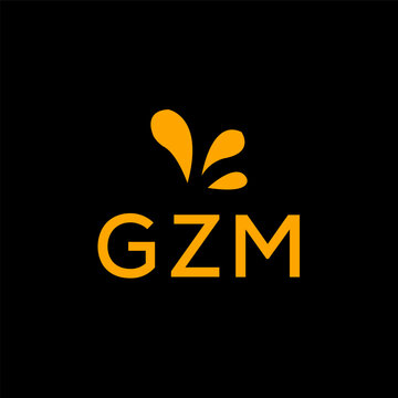 GZM creative minimalist letter logo.		
