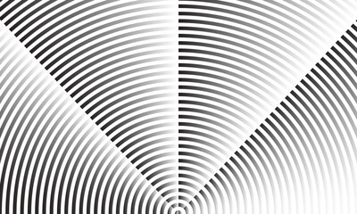 Poster - abstract geometric gradient repeat circular line pattern.