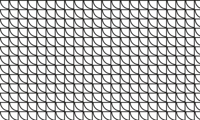 Poster - abstract geometric black outline pattern.