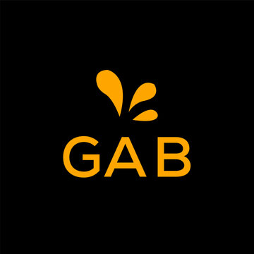 GAB creative minimalist letter logo.		
