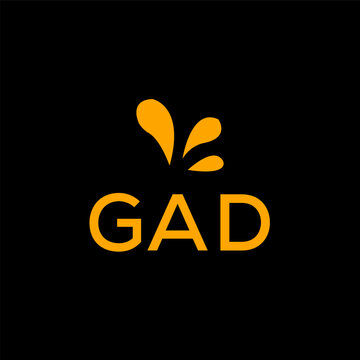 GAD creative minimalist letter logo.		
