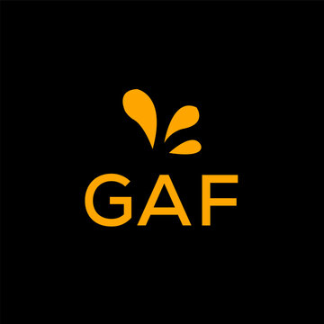 GAF creative minimalist letter logo.		
