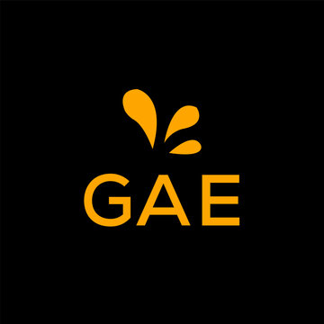 GAE creative minimalist letter logo.		
