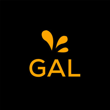 GAL creative minimalist letter logo.		
