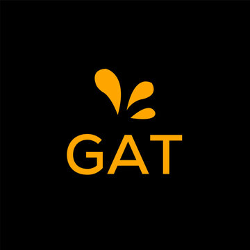 GAT creative minimalist letter logo.		
