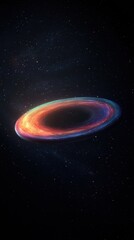 Poster - Cosmic Galaxy Ring in Deep Space with Starry Night Sky Backdrop Abstract Illustration