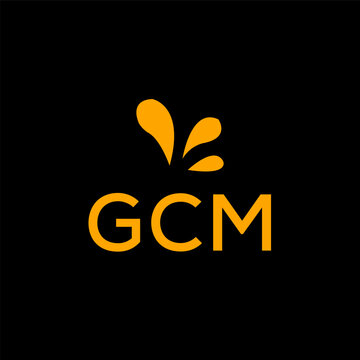 GCM creative minimalist letter logo.		
