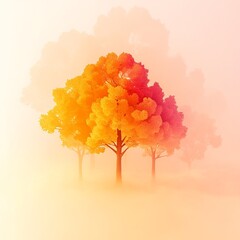 Poster - a tree that stands out among others
