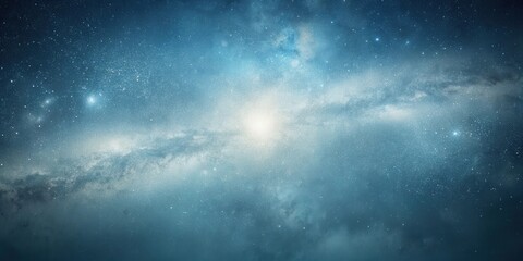 Poster - A Celestial Tapestry of Stardust and Cosmic Dust, Illuminating the Vast Expanse of the Night Sky with Brilliant Stars and Nebulous Clouds