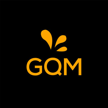 GQM creative minimalist letter logo.		

