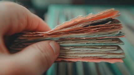 Poster - Tactile Document Management Minimalist Workflow Optimization with Textured Paper Archiving - Analog Information Processing in Digital Transformation Era