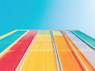 Fototapete - Climate Crisis Visualization Minimalist Gradient Heat Spectrum Mapping Innovative Environmental Data Analytics for Global Warming Awareness and Sustainable Strategic Planning