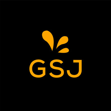 GSJ creative minimalist letter logo.	
