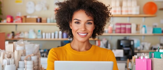 Aufkleber - Vibrant Gen Z Entrepreneurship Authentic Small Business Leadership with Digital Innovation in Creative Retail Space - Empowering Millennial Startup Culture and Inclusive Brand Management