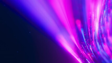 Poster - extreme closeup of big data light speed flow. abstract digital data stream of quantum computing. cyb