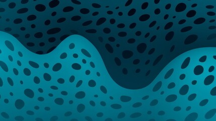 Poster - Distorted grunge texture background with halftone dots in pale blue and matte black shades