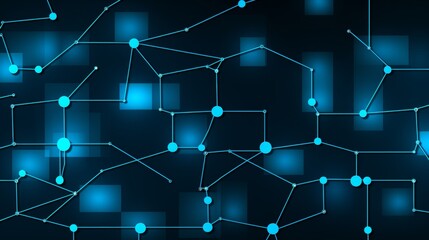 Poster - Abstract background design featuring blockchain technology concepts with minimalist detailing