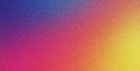 Poster - yellow blue pink grainy background effect gradient