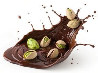 Poster -  This is a photo of chocolate and nuts. 