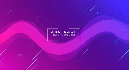 Poster - Dynamic wavy shape gradient background. Presentation template for banner, business, graphic design, copy space. Abstract geometric wallpaper with flow effect style.