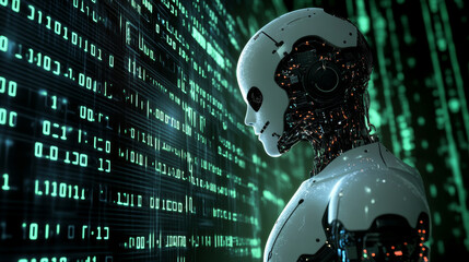 Poster - ai, digital mind, artificial intelligence, computer brain, quantum processor, cpu, neural networks. 