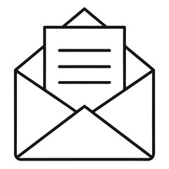 Poster - mail envelope icon