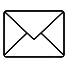 Poster - mail icon on white background