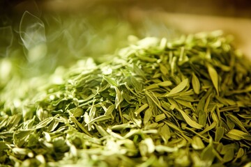 Poster - Dry and aromatic herbs prepared for culinary use in a rustic kitchen setting during the daytime