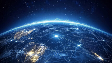 Digital Network and data concept