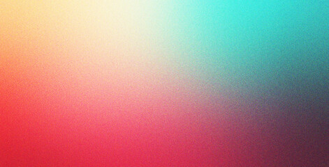 Poster - cyan red navy textured background with noise gradient web banner design product design banner poster