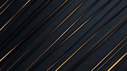 Poster - elegant dark abstract background gold lines diagonal pattern modern design luxury texture premium gr