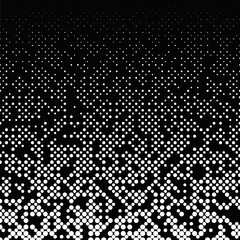 Poster - Black and white abstract dot pattern background
