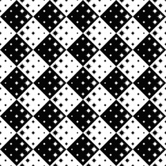 Poster - Monochrome seamless star pattern background - abstract vector graphic