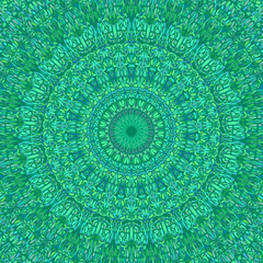 Poster - Abstract dynamic flower ornament background - colorful circular psychedelic vector graphic with curved shapes